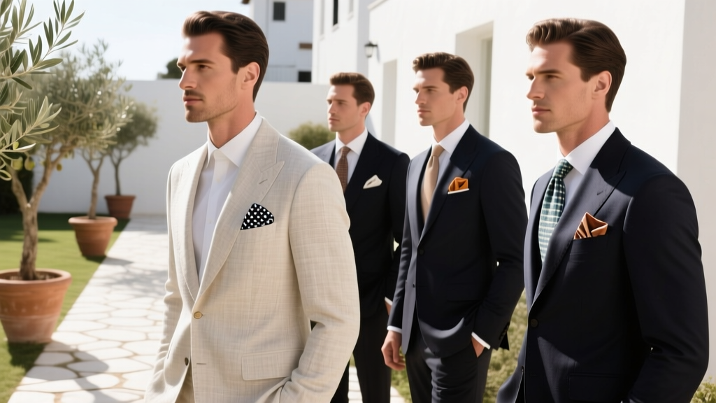 Matching Pocket Squares: Groom & Groomsmen Guide
