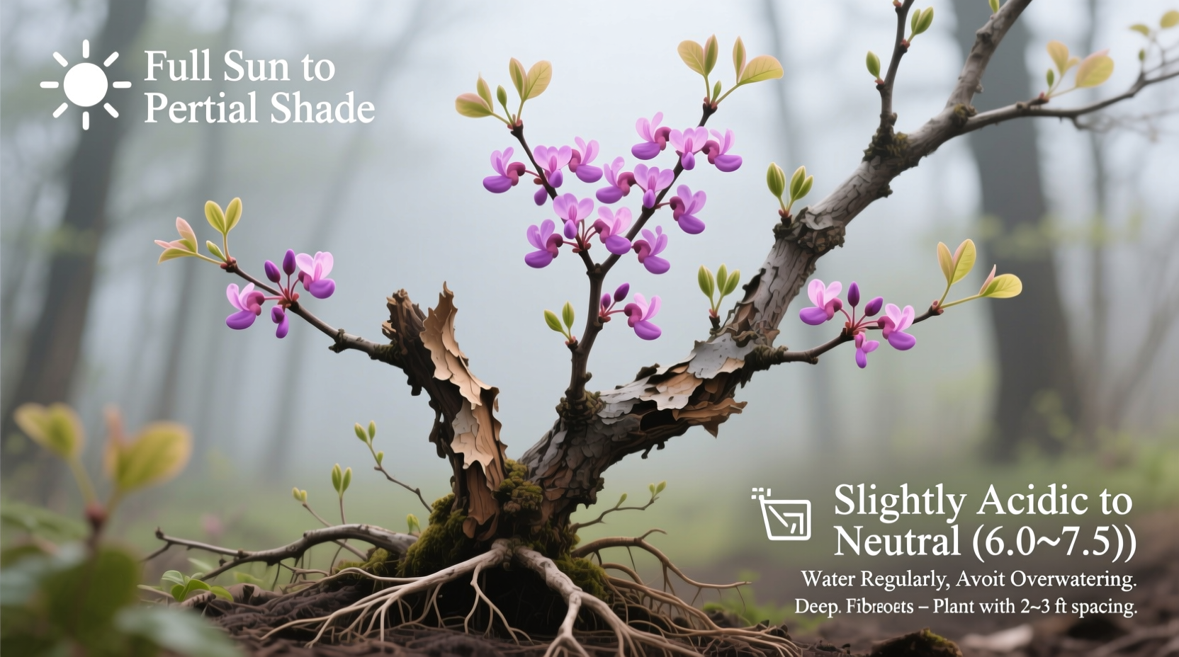key facts about growing the eastern redbud bush