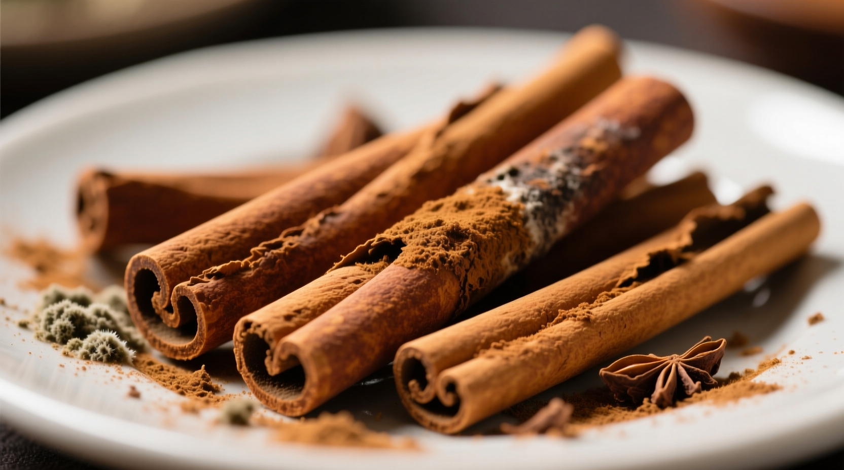 Vergleich frischer vs. alternder Zimtstangen