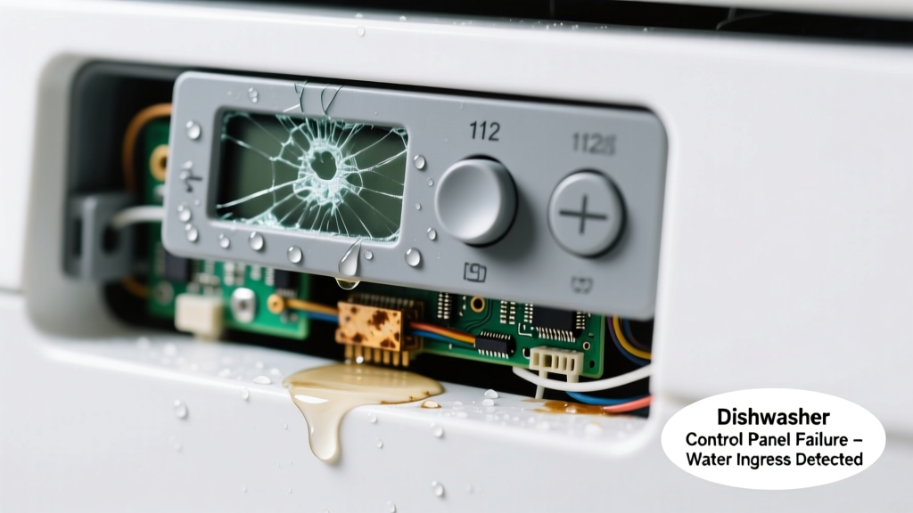 Dishwasher Control Panel Not Working & Leaking Water