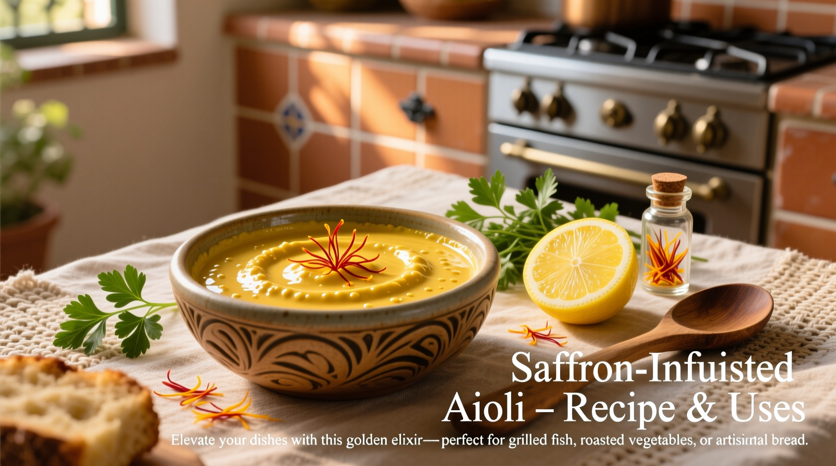 saffroninfused aioli sauce recipe and uses
