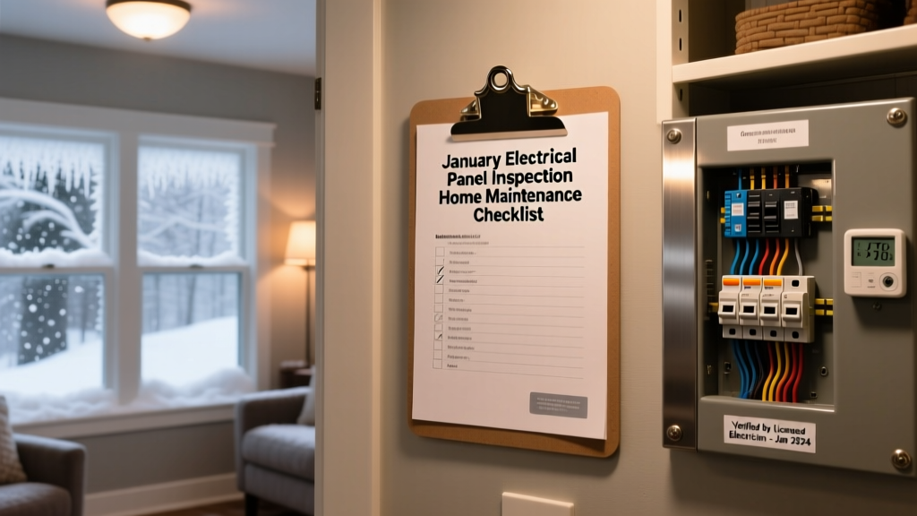 January Electrical Panel Inspection: Home Maintenance Checklist