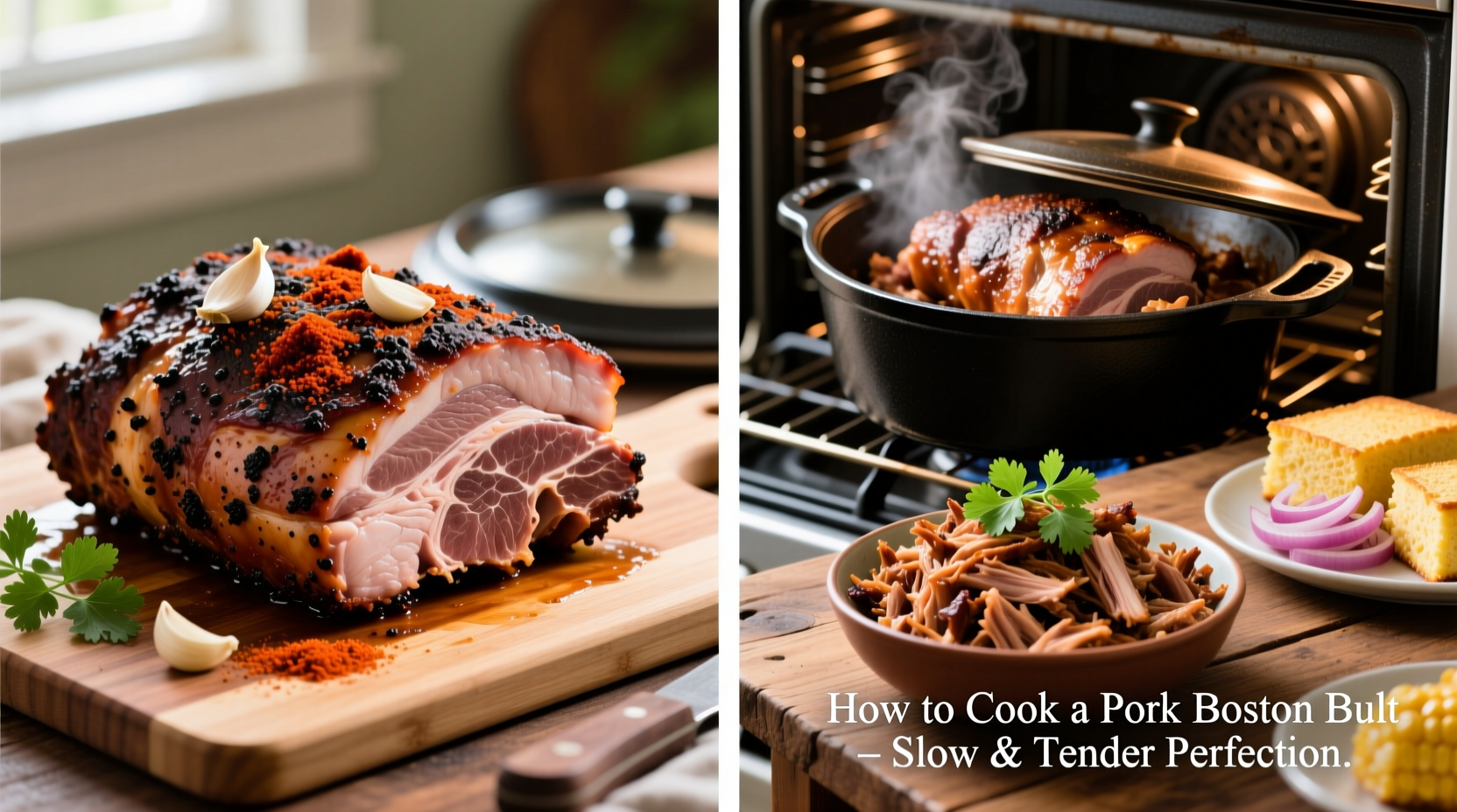 how do you cook a pork boston butt