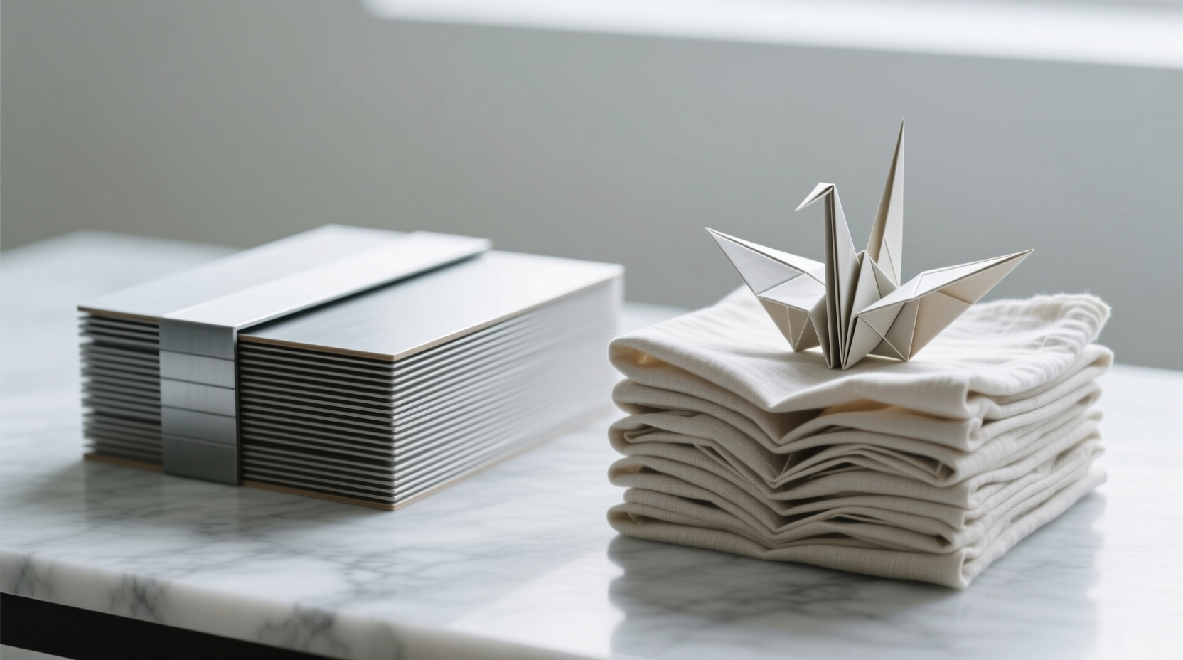 folding board vs origami for linen stacks