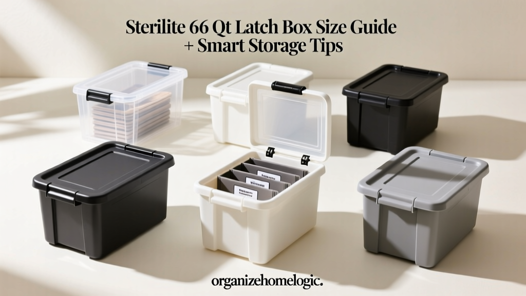 Sterilite 66 Qt Latch Box Size Guide + Smart Storage Tips