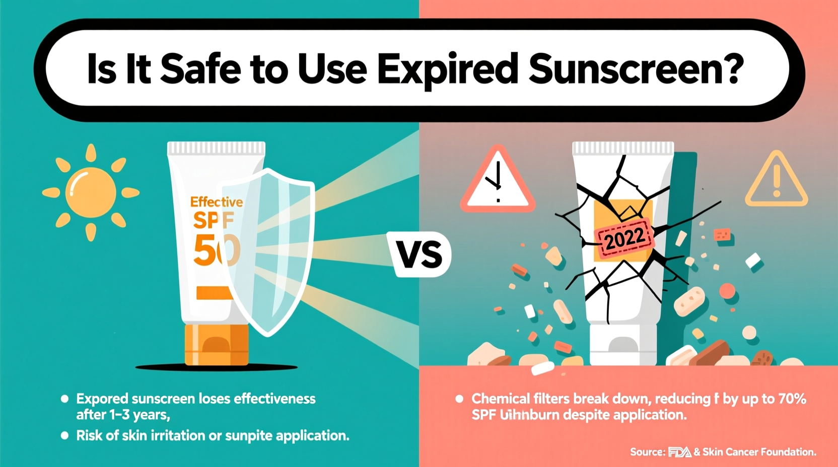 is it safe to use expired sunscreen in a pinch what really happens