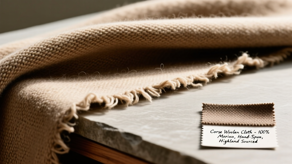 Coarse Woolen Cloth: A Designer’s Guide to Authentic Texture & Performance