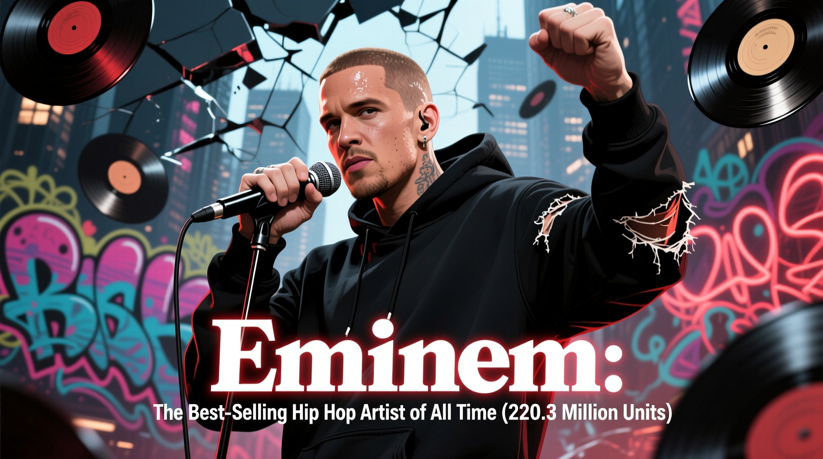 Eminem: The Best-Selling Hip Hop Artist of All Time (220.3 Million Units)