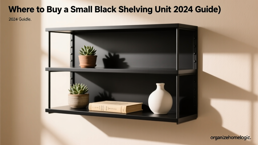 Where to Buy a Small Black Shelving Unit (2024 Guide)