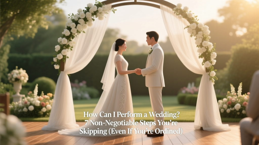 How to Perform a Wedding: Legal & Emotional Guide (2026)