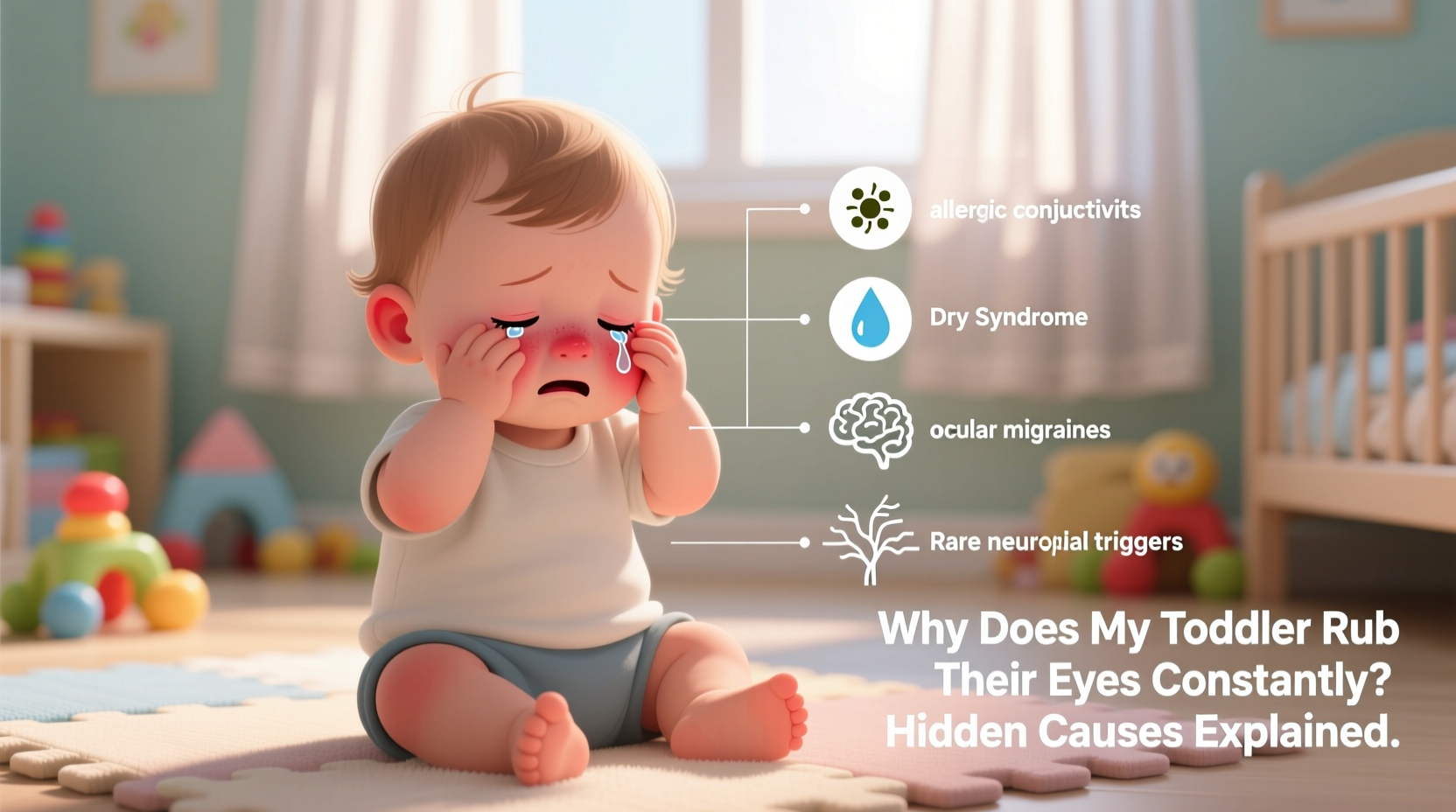 why does my toddler rub their eyes constantly and hidden causes