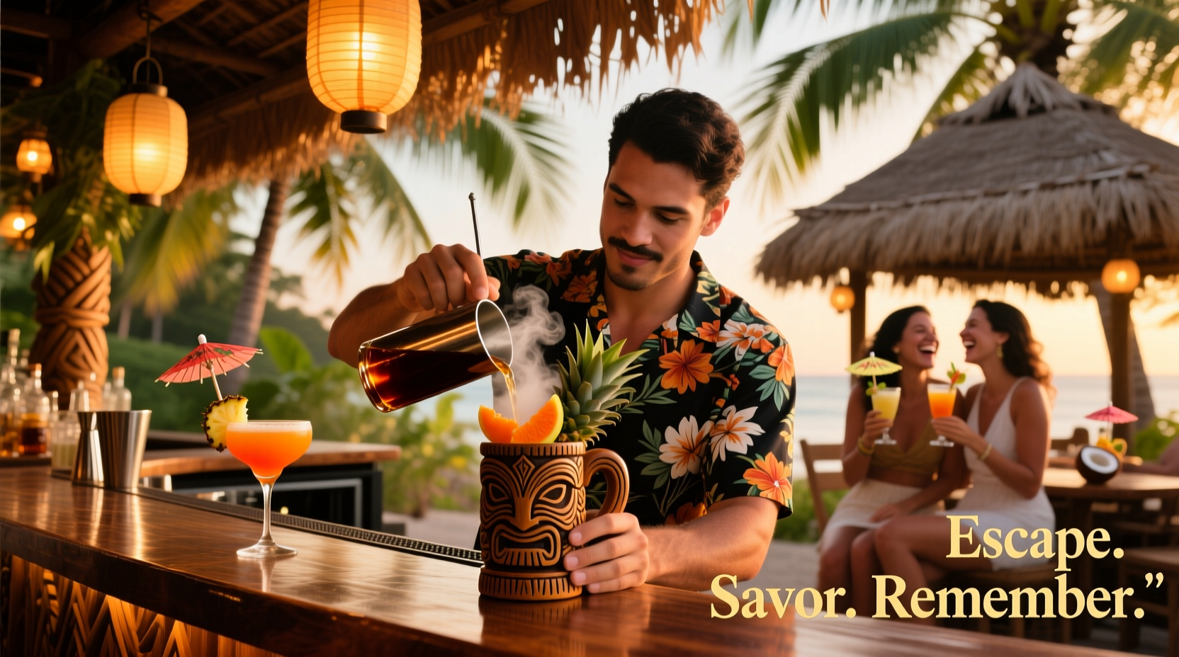 is the resurgence of tiki drinks tied to escapism or genuine appreciation for complex layering