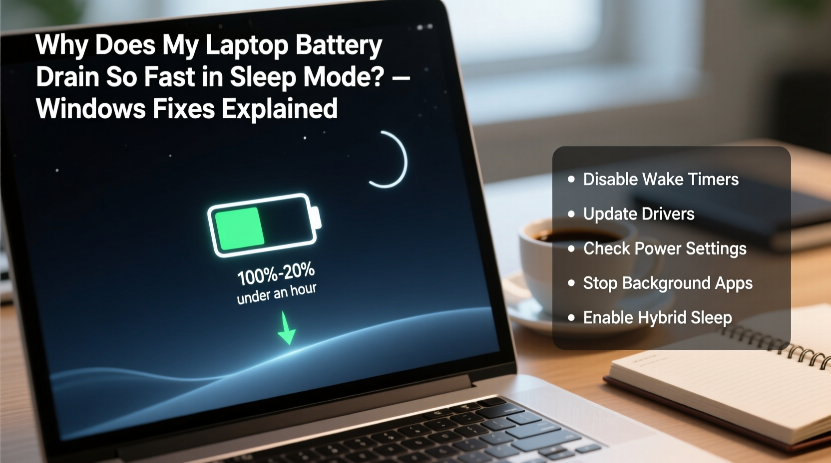 why does my laptop battery drain so fast on sleep mode fixes for windows