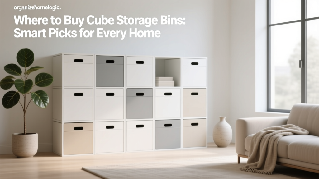Where to Buy Cube Storage Bins: Smart Picks for Every Home