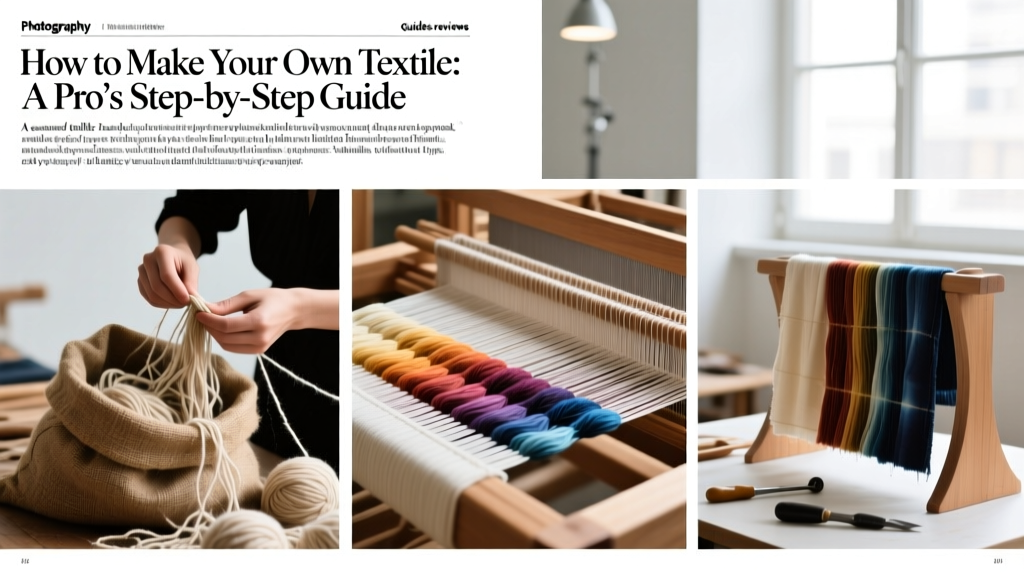 How to Make Your Own Textile: A Pro’s Step-by-Step Guide