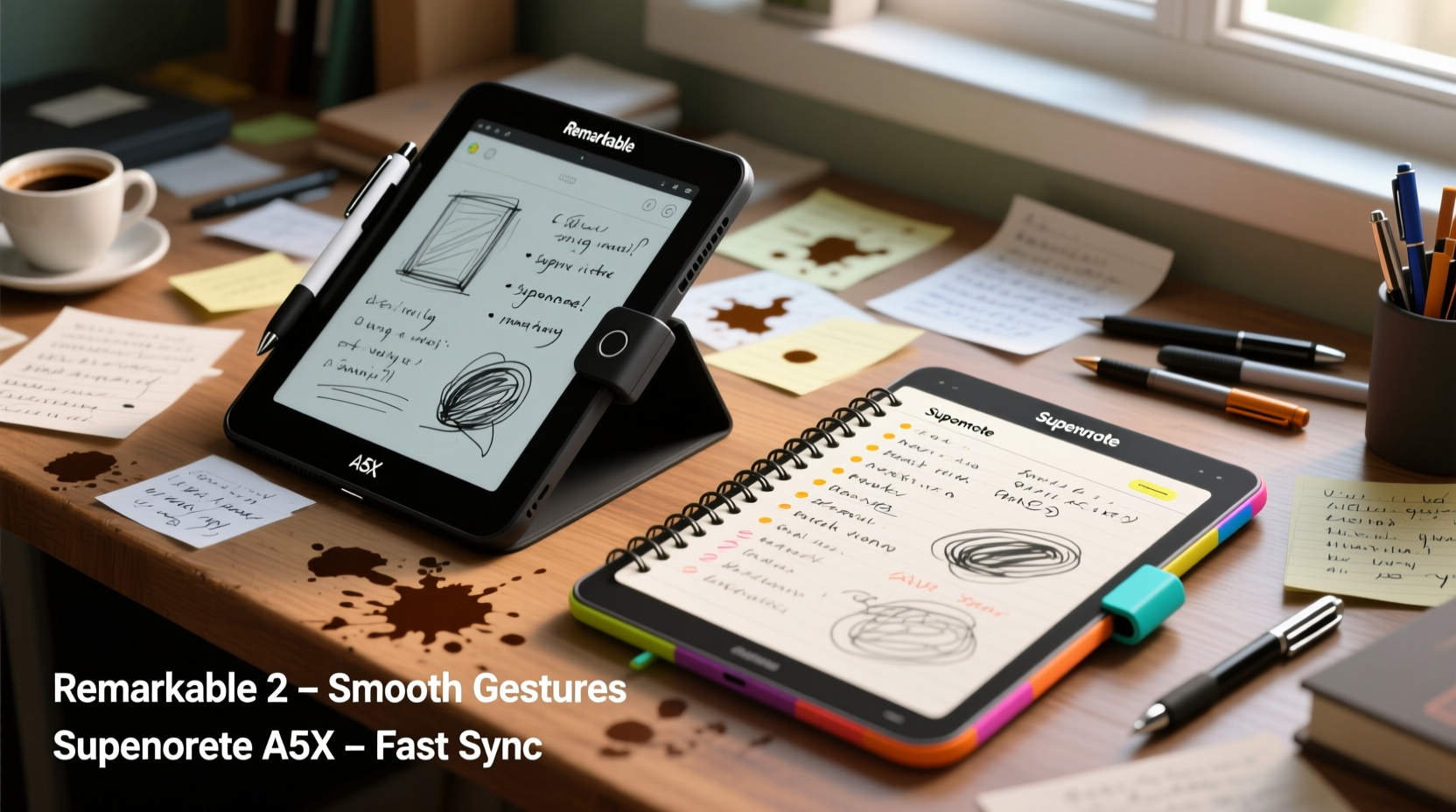 remarkable 2 vs supernote a5x which e ink tablet is better for messy note takers