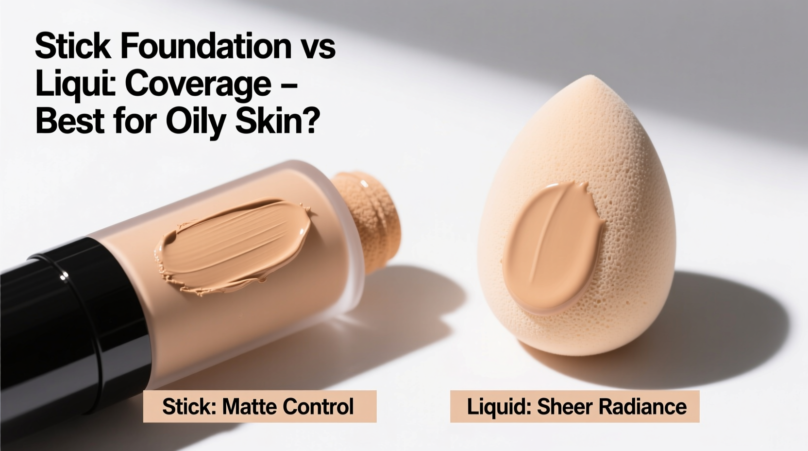 stick foundation vs liquid coverage which is better for oily skin