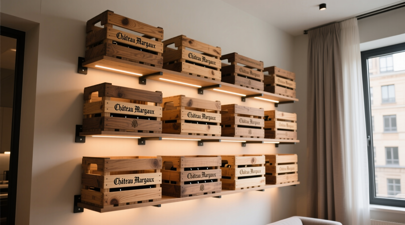 How To Use Wine Crates As Modular Shelving In Small Apartments - Crates For Small Apartments With No Yard