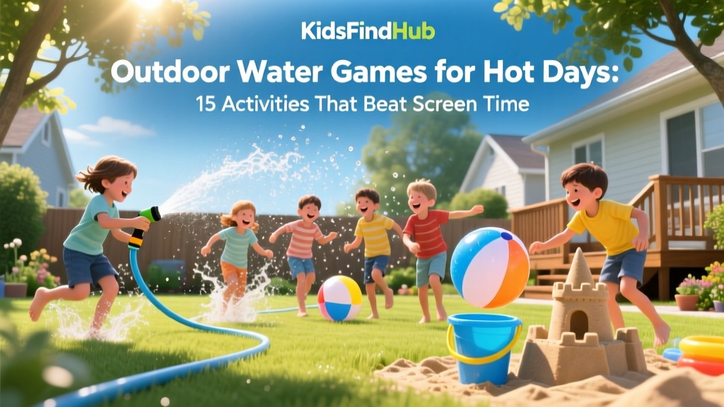 Outdoor Water Games for Hot Days: 15 Activities That Beat Screen Time