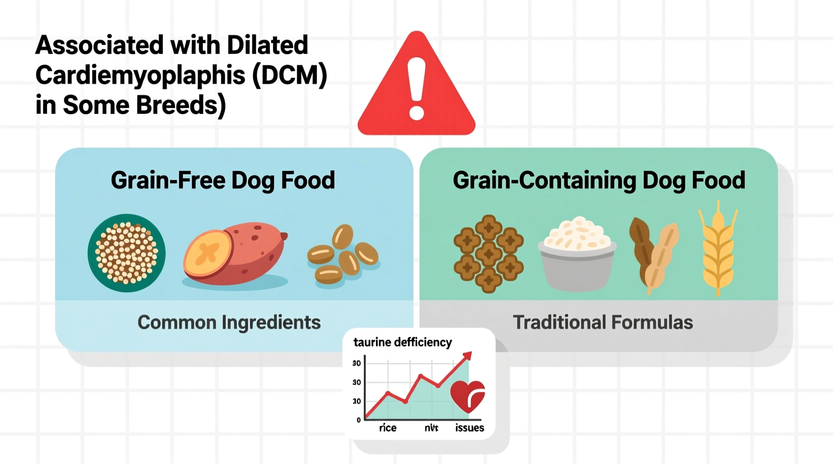is grain free dog food better or causing heart issues in pets