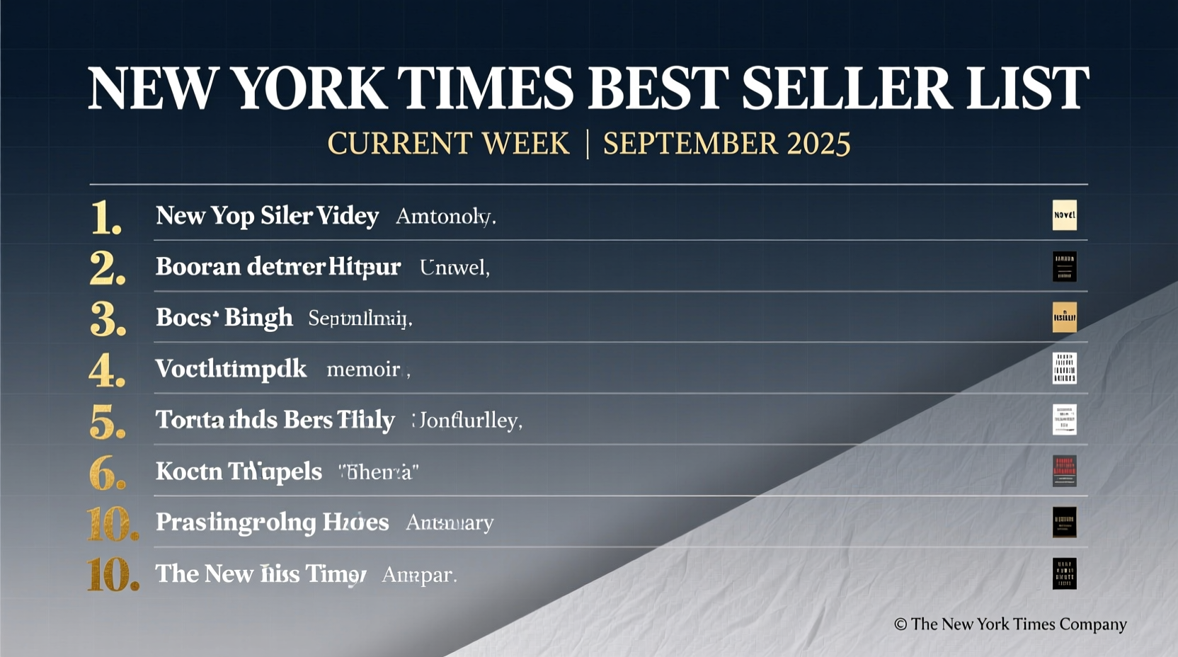 times best seller list