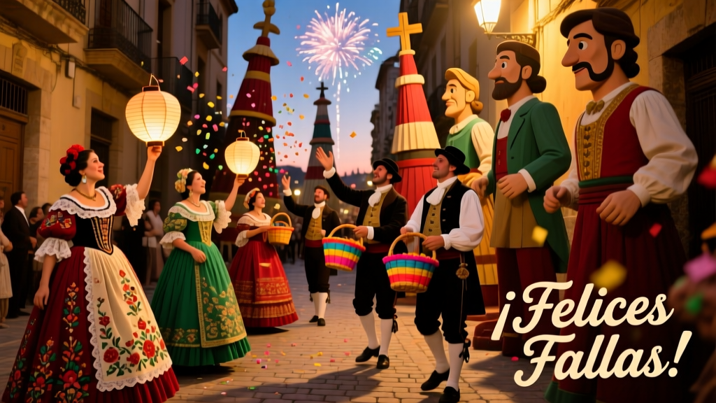 Silk, Fire, and Identity: Traditional Valencian Costumes and Rituals at Las Fallas