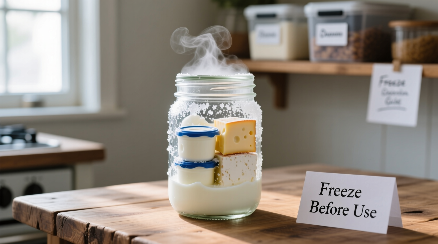 learn how to freeze milk and other dairy products when