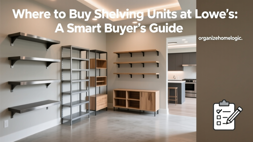 Where to Buy Shelving Units at Lowe's: A Smart Buyer's Guide