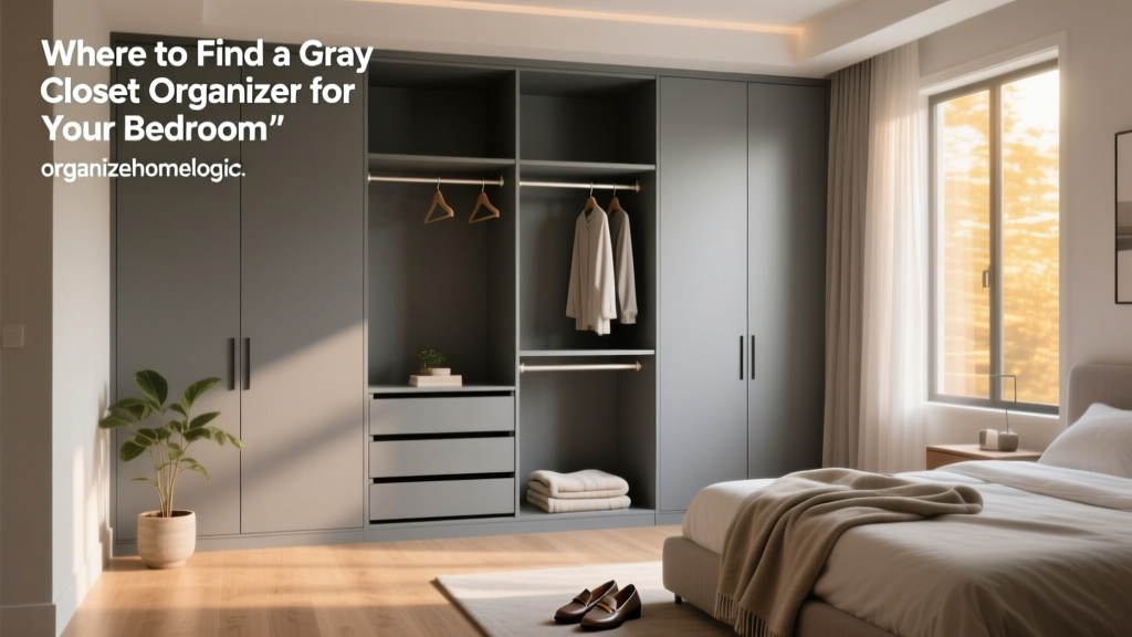 Where to Find a Gray Closet Organizer for Your Bedroom