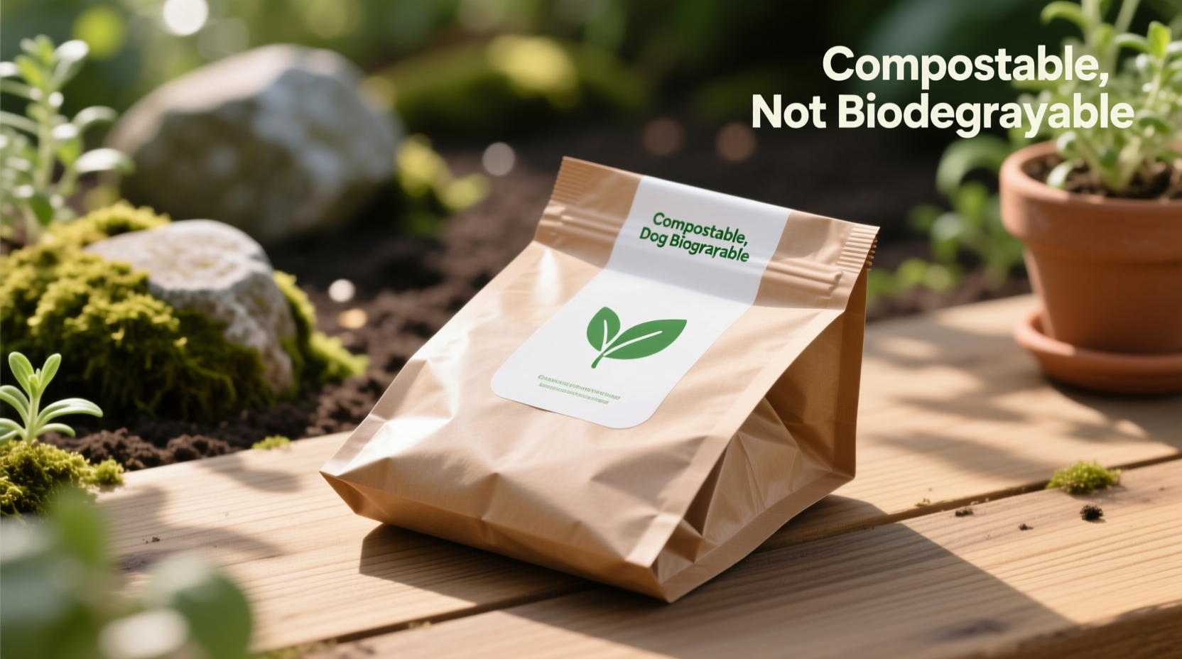use compostable dog poop bags not biodegradable ones
