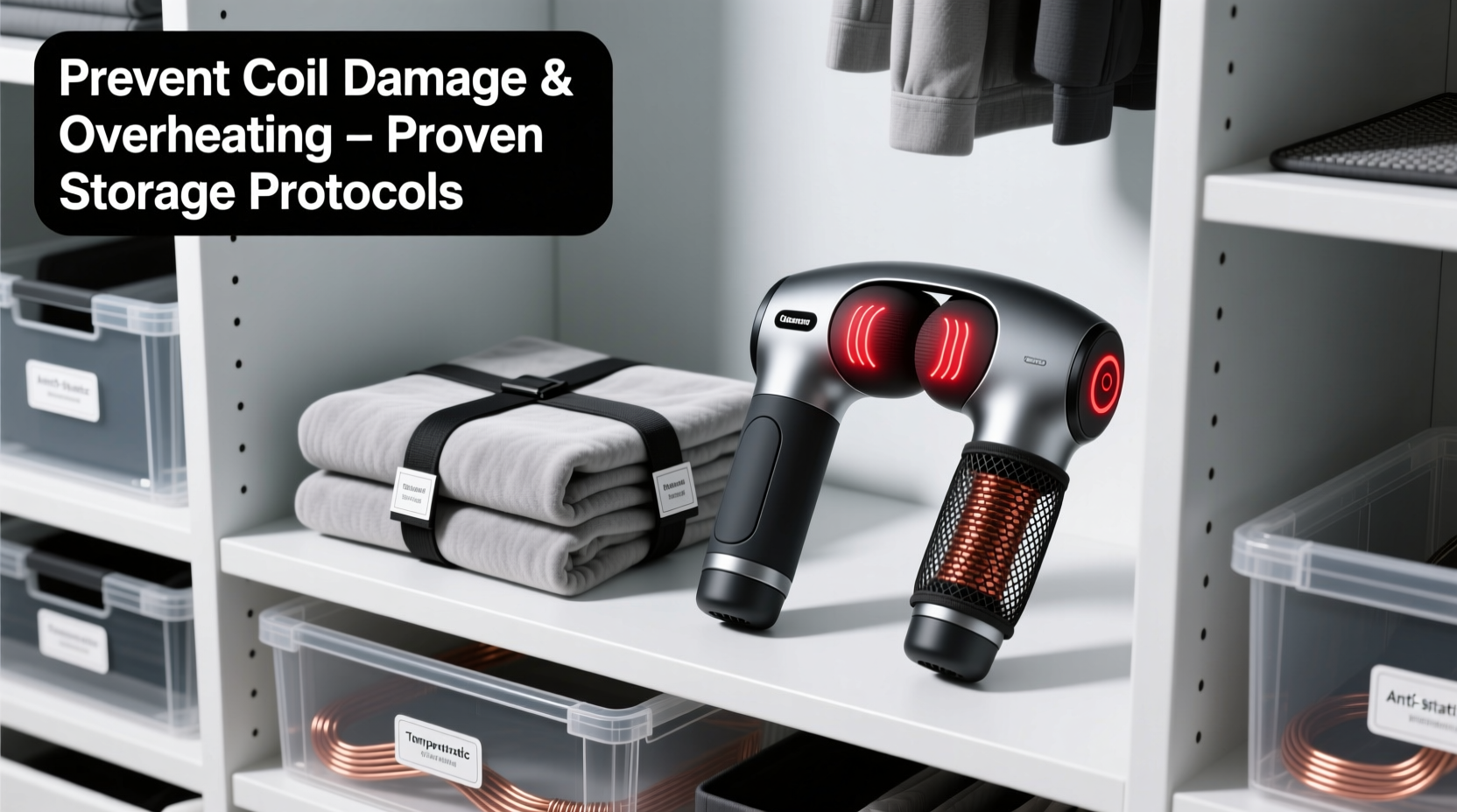 closet organization tips for heated covers massagers