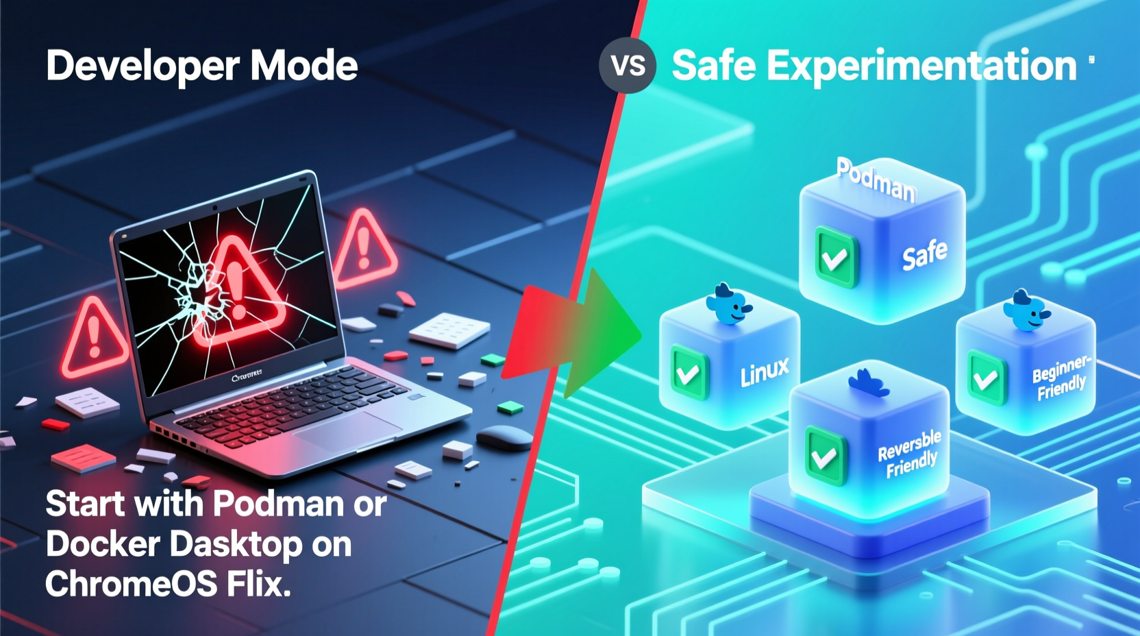 Linux Container vs Chromebook Developer Mode