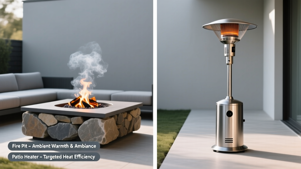 Fire Pit vs Patio Heater: Which Is Better for Your Outdoor Space?