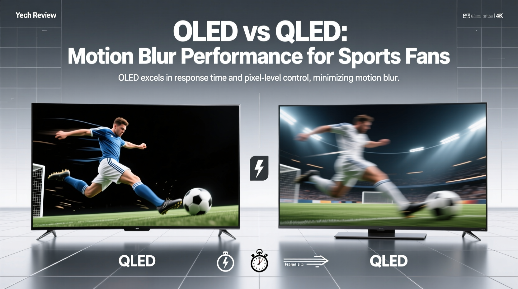 oled tv vs qled which display technology handles motion blur better for sports fans