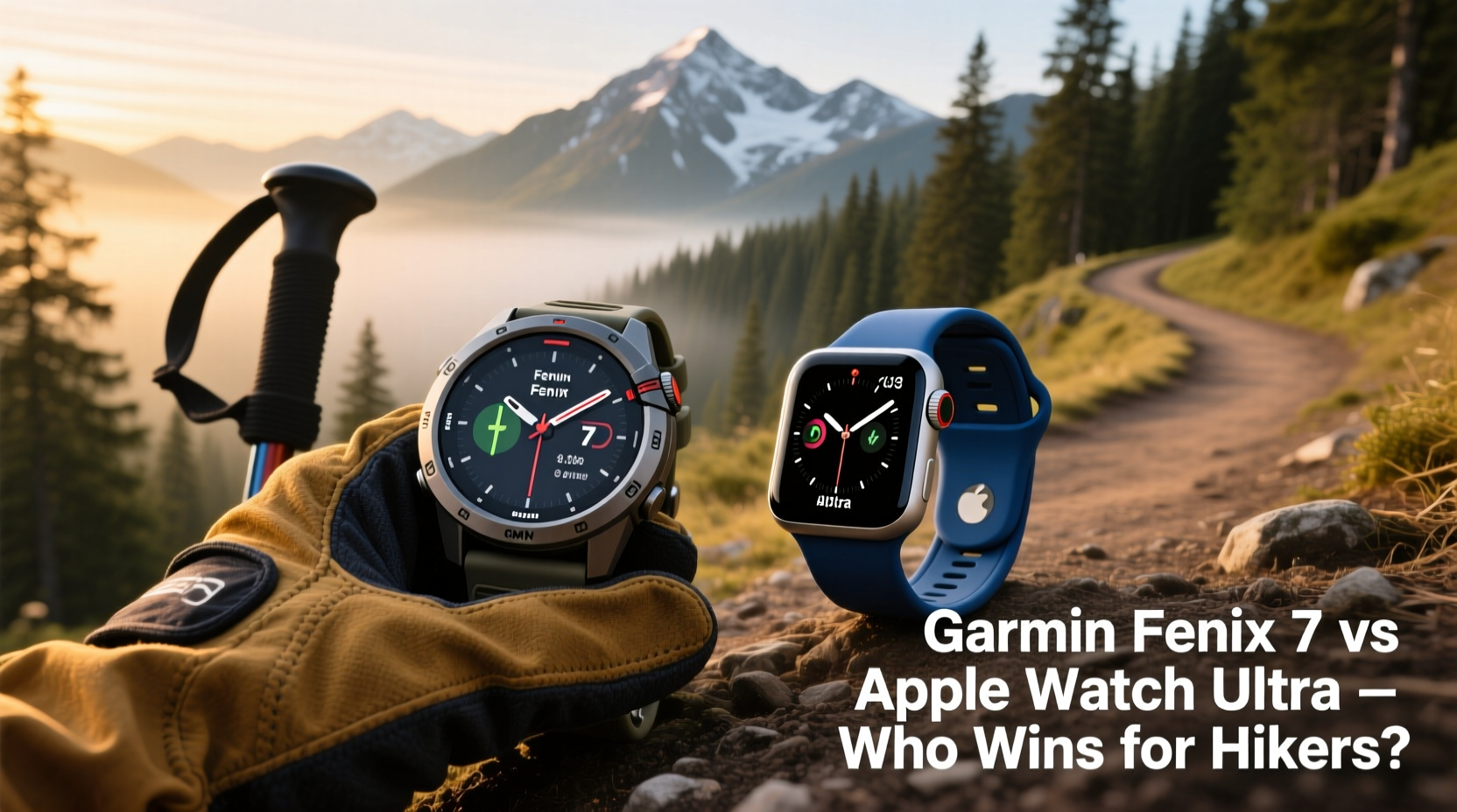 garmin fenix 7 vs apple watch ultra which one is actually better for hikers