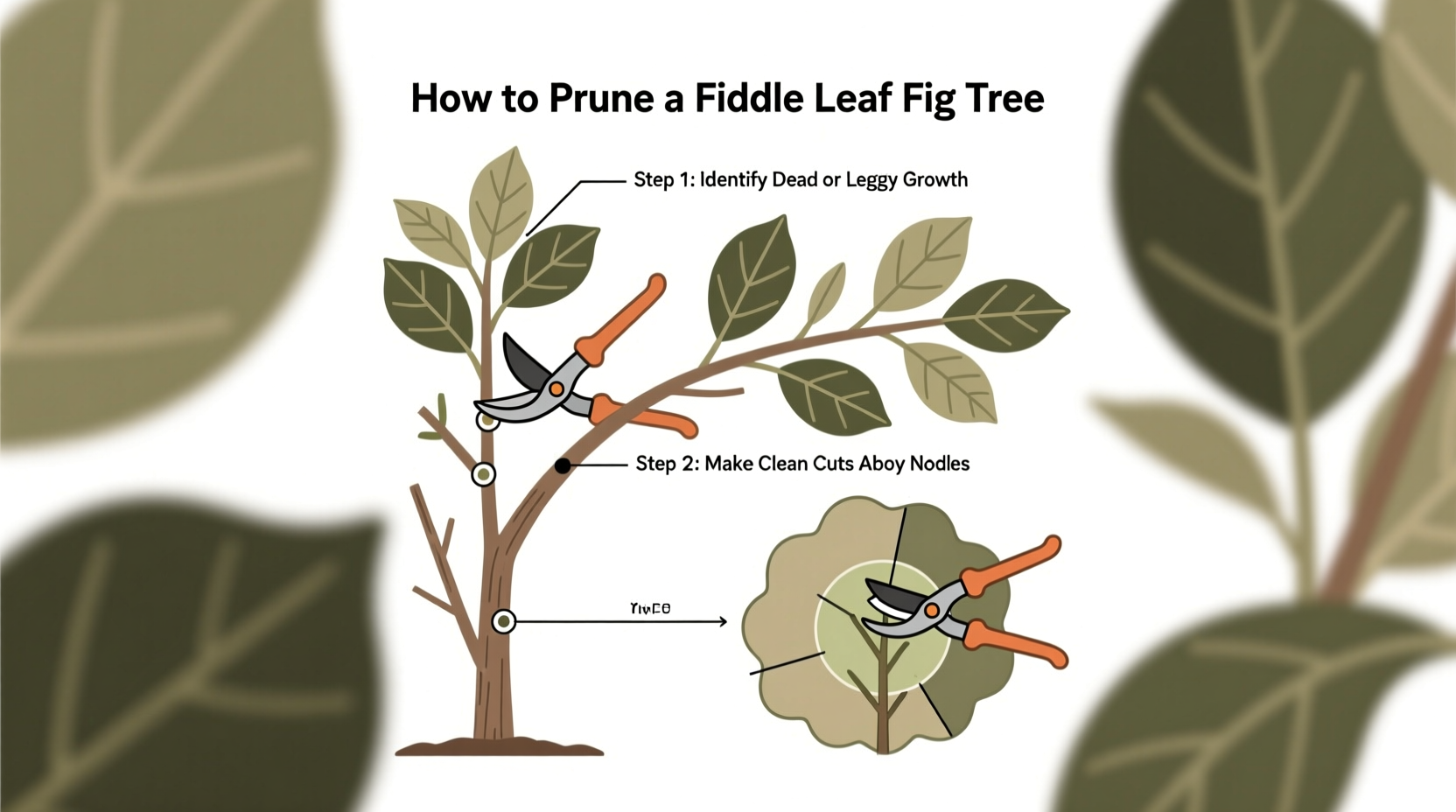 5 Steps to Prune Fiddle Leaf Fig Trees | TheHomeSprouts