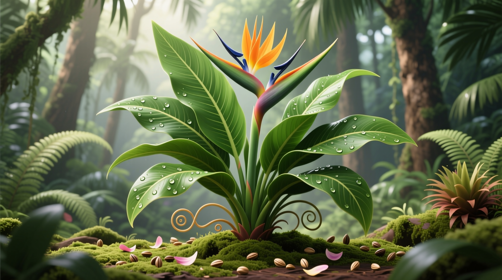 large birds of paradise plant
