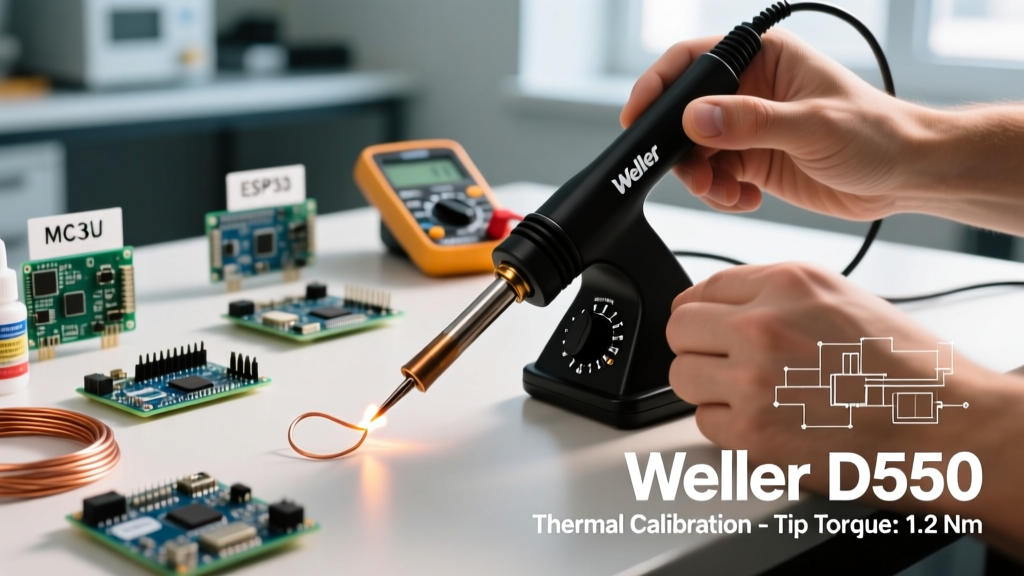 Weller Soldering Iron D550 Setup and Thermal Calibration Guide