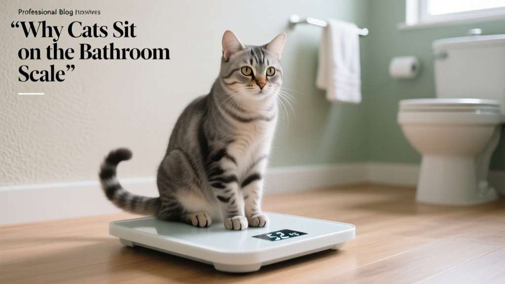 Why Cats Sit on the Bathroom Scale Display