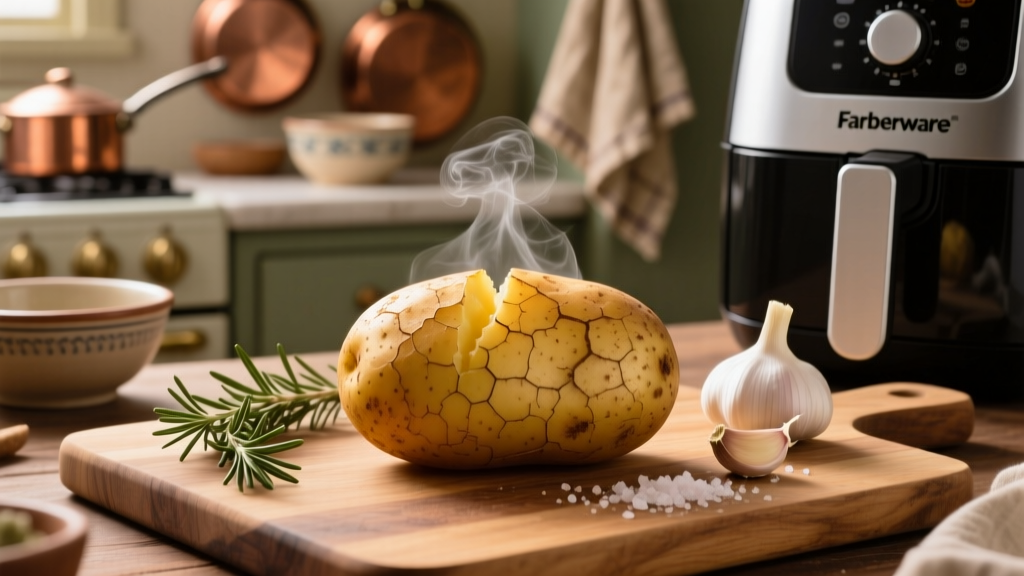 Crispy-Skin Baked Potato in Farberware Air Fryer