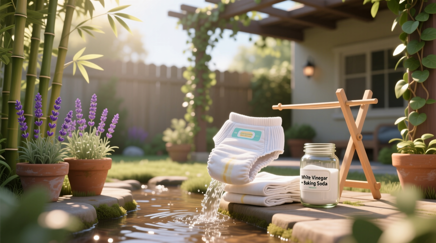 cloth diaper sanitation without bleach or heat