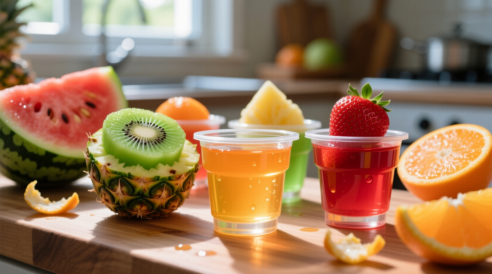 use fresh fruit as jell o shot containers