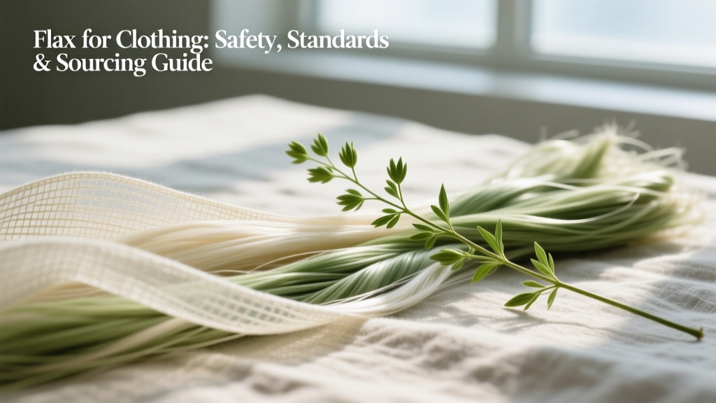 Flax for Clothing: Safety, Standards & Sourcing Guide