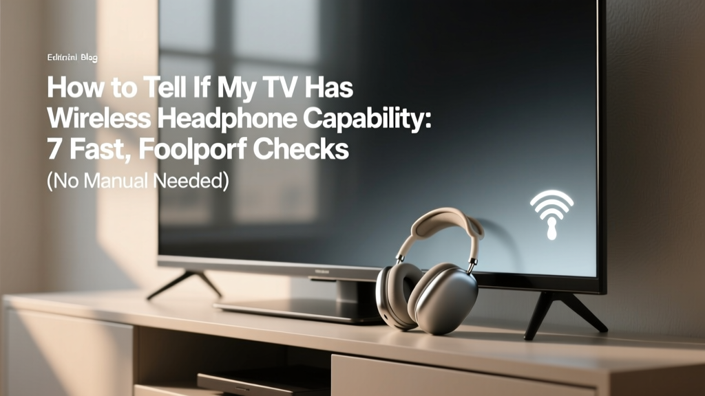 How to Tell If Your TV Has Wireless Headphone Capability
