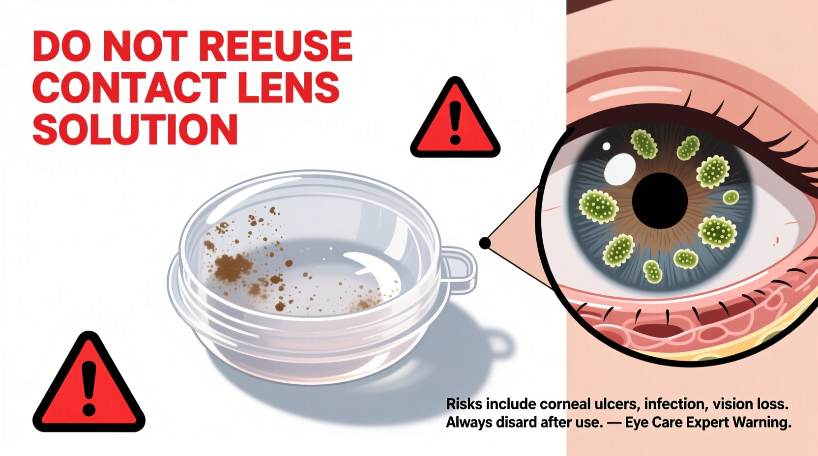 can you reuse contact lens solution in a pinch risks and expert warnings