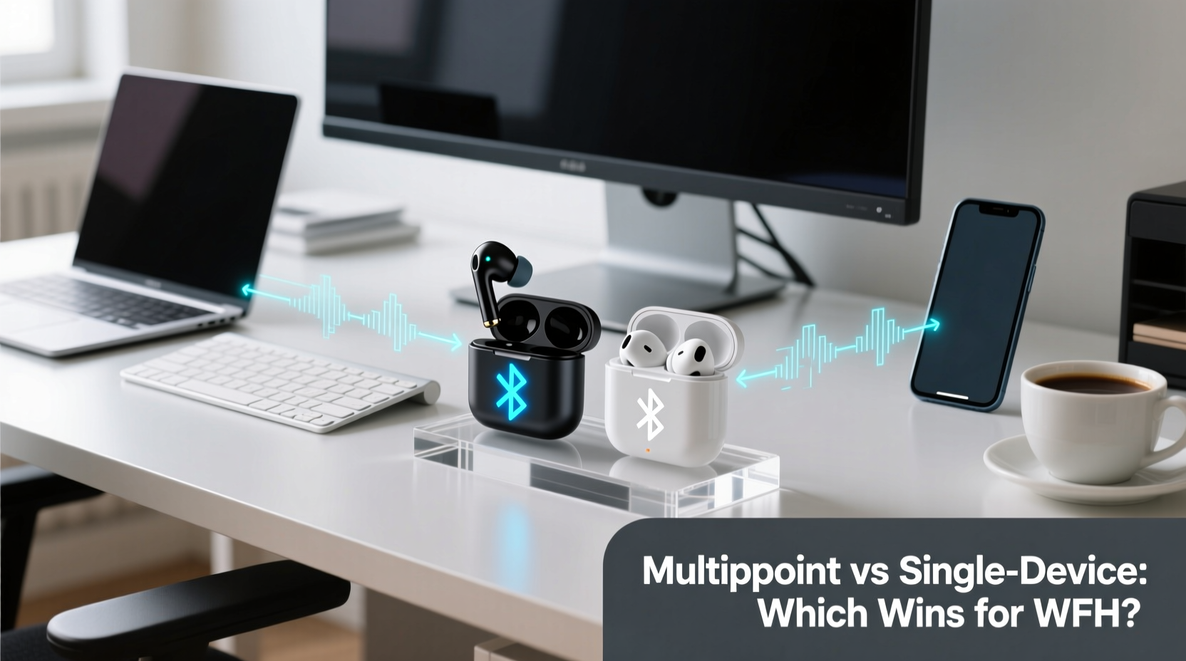 wireless earbuds with multipoint vs single device which is better for work from home setups