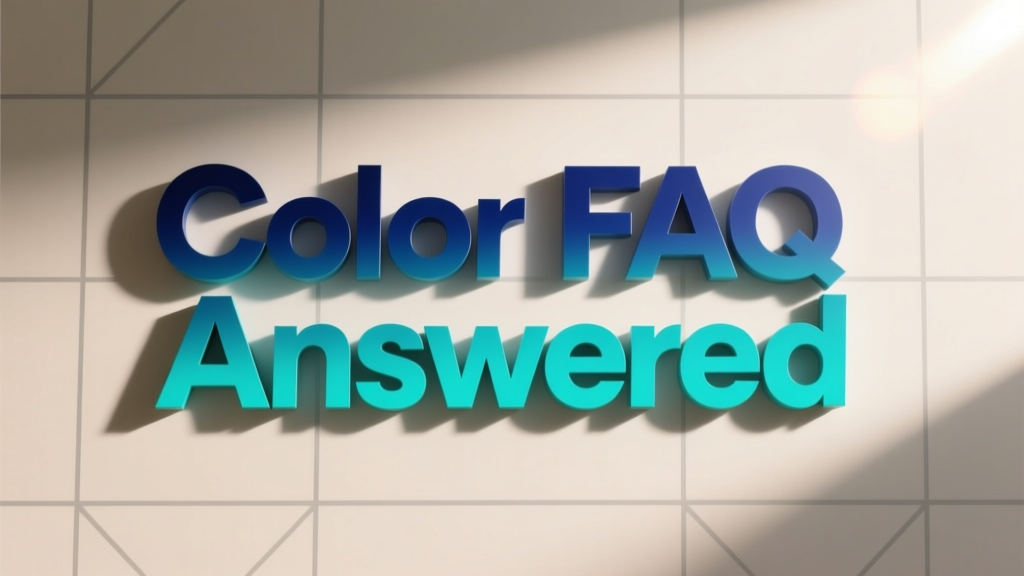 Color FAQ Answered: Practical, Science-Backed Answers from Industry Experts