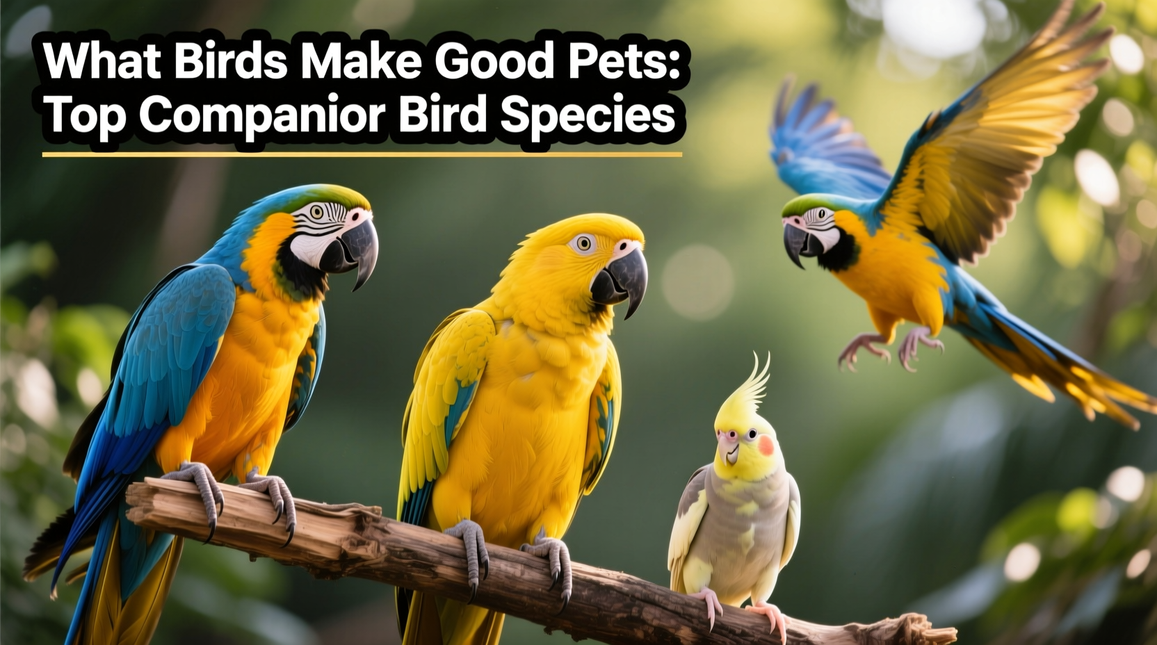 what birds make good pets