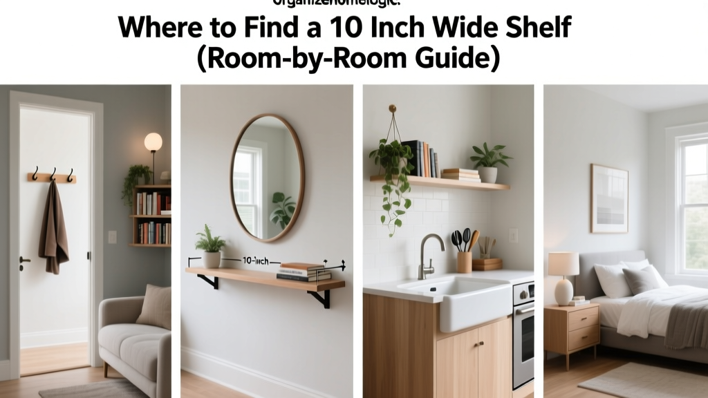 Where to Find a 10 Inch Wide Shelf (Room-by-Room Guide)