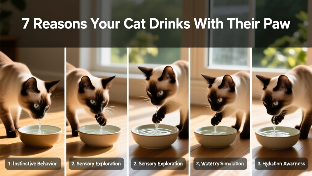 7 Reasons Why Your Cat Is Drinking Water With Their Paw (Explained!)